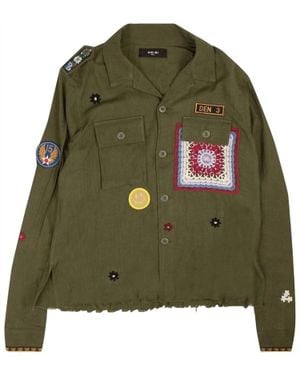 Amiri Patch Military Jacket - Green
