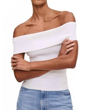 DL1961 Off The Shoulder Top - White