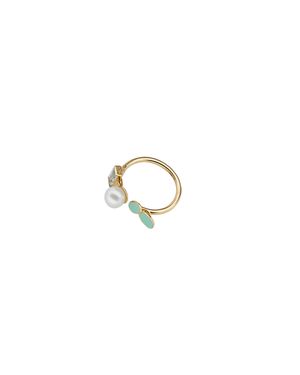 Aliita Mint Petalos Flor Ring - Multicolor