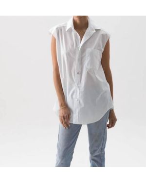 Wearcisco Cut Off Button Down Top - Gray