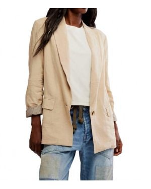 Free People Prep School Blazer - Natural
