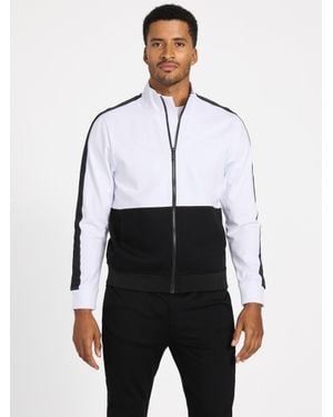 Guess Genaro Color-Block Zip Jacket - White
