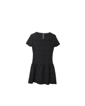 Maje Fit And Flare Dress - Black
