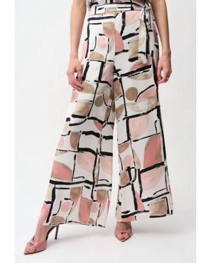Joseph Ribkoff High-Waisted Polka Dot Pants - Multicolor