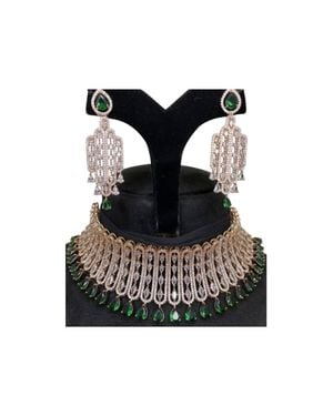 Zaalima Fashion Diamond Necklace - Black