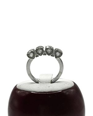 Milano Jewelry 5-Stone Round Anniversary Band Ring - Black