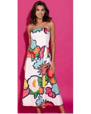 Alden Adair Brooks Strapless Dress - Pink