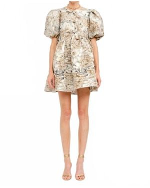 SOFIA The Label Mirelle Mini Dress - Natural