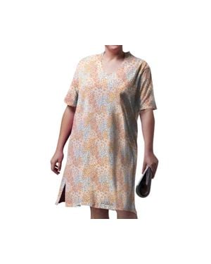 On The Plus Side Cotton Ultra Soft Short Sleeve Sleep Tee - Pink