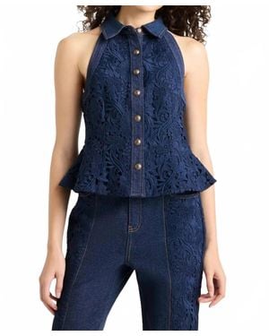 Cinq À Sept Ronin Halter Top - Blue