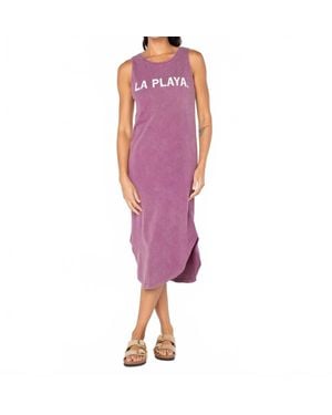 Roxy La Playa Wildflower Midi Dress - Purple