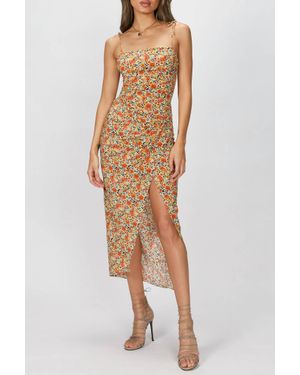 Bec & Bridge Wild Poppies Midi Dress - Orange