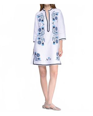 Vilagallo Dalia Kaftan Dress - Blue