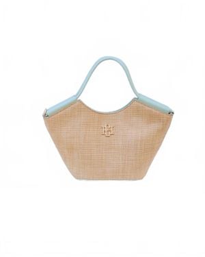 Caroline Hill Leland Mini Tote Bag - White