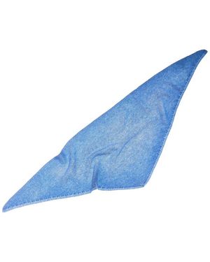 Sofiacashmere Links Stitch Cashmere Bandana - Blue