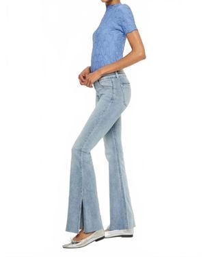 Kancan Mid Rise Flare Jean - Blue