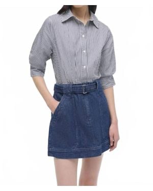 Jonathan Simkhai Harlowe Combo Mini Dress - Blue