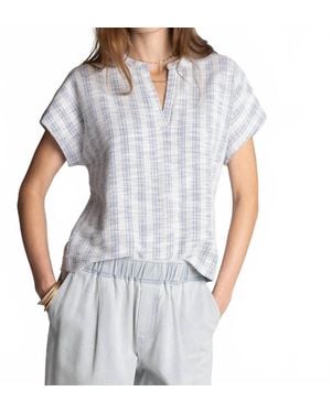 Thread & Supply Zaria Short Sleeve Top - Blue