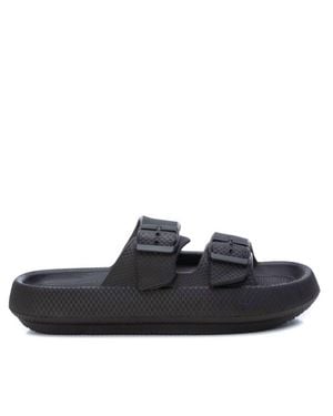 Xti Double Buckle Slides - Black