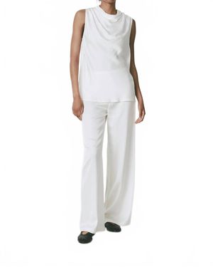 RUE SOPHIE Avignon Cowlneck Top - White
