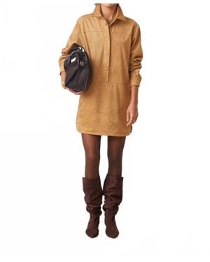 Suncoo Suede Short Dress - Multicolor