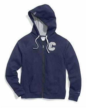 Champion Heritage Logo Full Zip Athletic Jacket - Blue