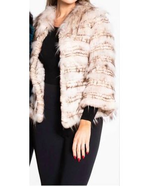Europa Rex Rabbit And Silverfox Jacket - Black
