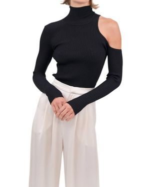 NonChalant Label Rooney Knit Top - Blue