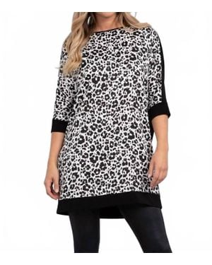 Sympli Satin Tunic Top - Black