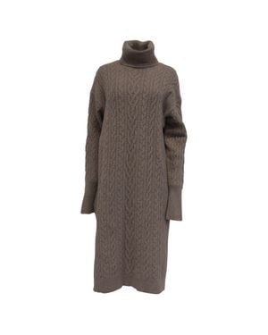 Ralph Lauren Polo Turtleneck Midi Dress - Brown