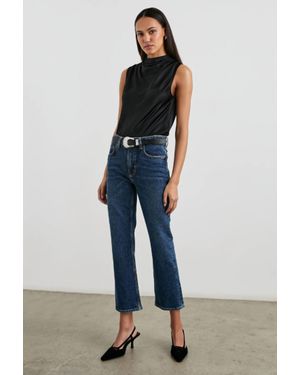 Rails Kaleen Sleeveless Mock Neck Top - Blue