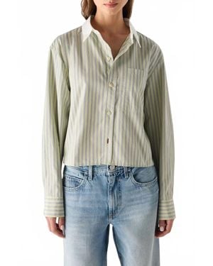 AMO Ruth Crop Shirt - Blue