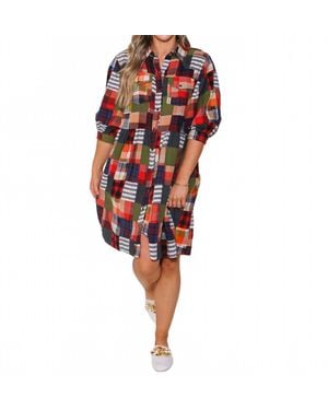 Ivy Jane Fall To Pieces Dress - Red