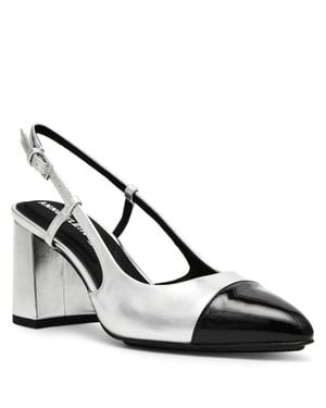 Anne Klein Brinlee Pumps Pointed Toe Slingback Htat898 - Brown