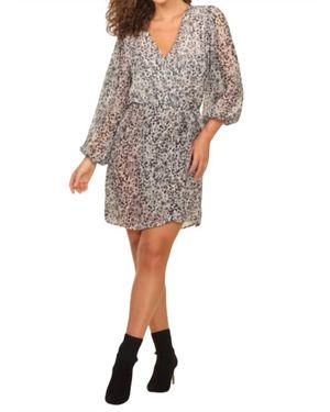 Veronica M Chiffon Wrap Dress - Multicolor