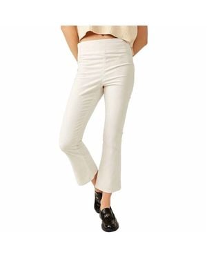 Free People In My Feelings Crop Bootleg Pant - Natural