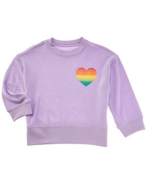 Chaser Brand Cozy Knit Casbah Pullover Sweatshirt - Purple