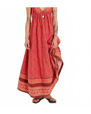 Free People Sorrento Stroll Printed Maxi Dress - Red