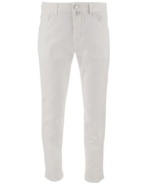 Jacob Cohen Slim-Fit Five-Pocket Stretch-Denim Jeans - Gray