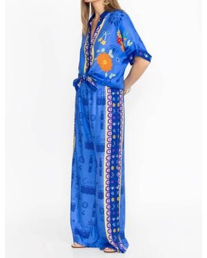 Johnny Was Frankie Easy Pant - Blue