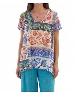 Johnny Was Marron Blouse - Blue