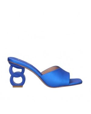 Exe' Lilian Heel Sandal - Blue