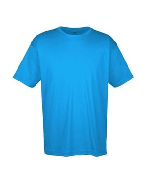 UltraClub Cool & Dry Sport Performance Interlock T-Shirt - Blue