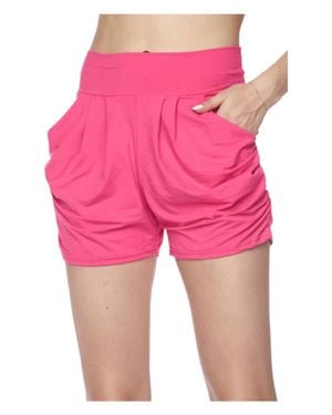 White Label Lounge Shorts With Pockets - Pink