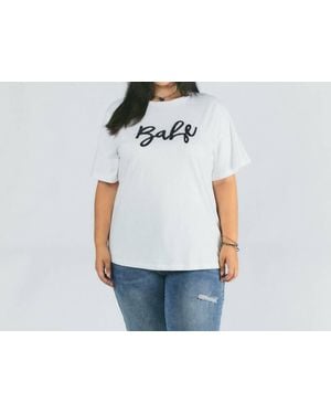 Davi & Dani Babe Short Sleeve Top - Blue