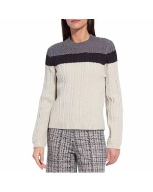 Lyssé Gabriel Cozy Cable Sweater - Gray