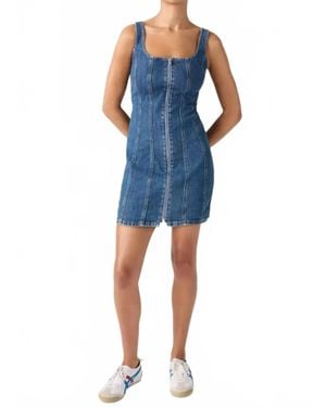 Levi's Seamed Zip Dress - Blue