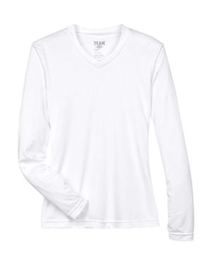 Team 365 Zone Performance Long Sleeve T-Shirt - White