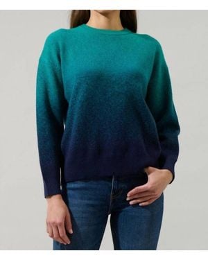 Sugarlips Nessa Gradient Ombre Long Sleeve Sweater - Blue
