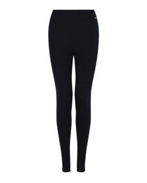 Ferragamo Wool Blend Leggings - Black